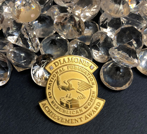 Diamond NFRW Achievement Award Pin